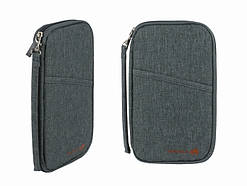 Органайзер документів для подорожей і подорожей сірий