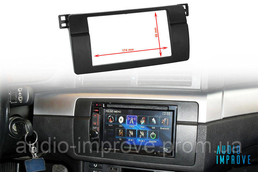 Перехідна Рамка 2 Din 2 Дін BMW 3 E46 Переходная Рамка 1998 - 2005 ...
