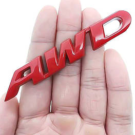 3D емблема AWD - червоний