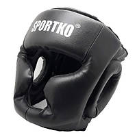 Захист боксера. Захисний боксерський шолом-маска ( шкірвініл) Чорний.