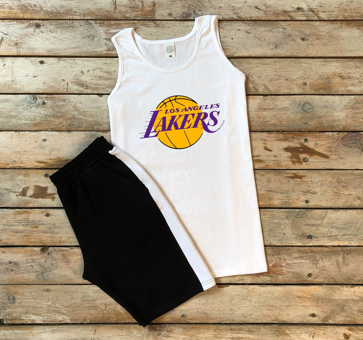 Чоловіча майка з принтом Lakers, фото 1