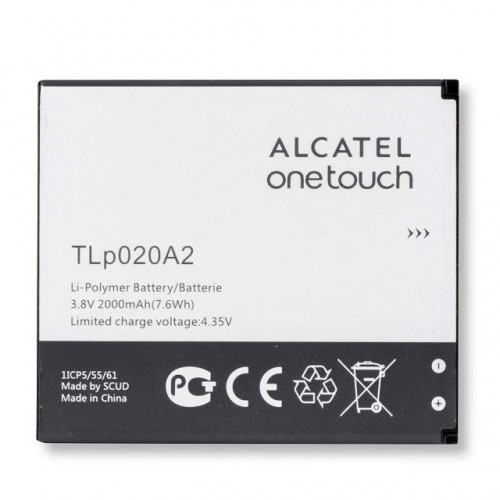 Аккумулятор Alcatel TLp020A1, TLp020A2 (2100 mAh)