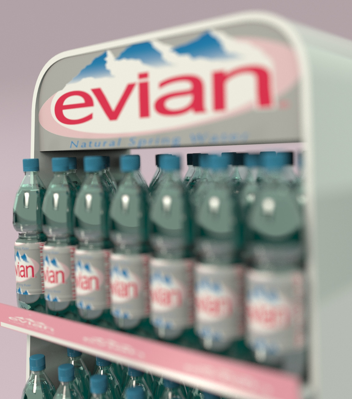Торгові стійки Evian на замовлення