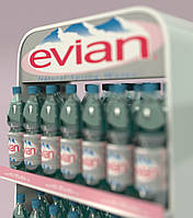 Торговые стойки Evian на заказ