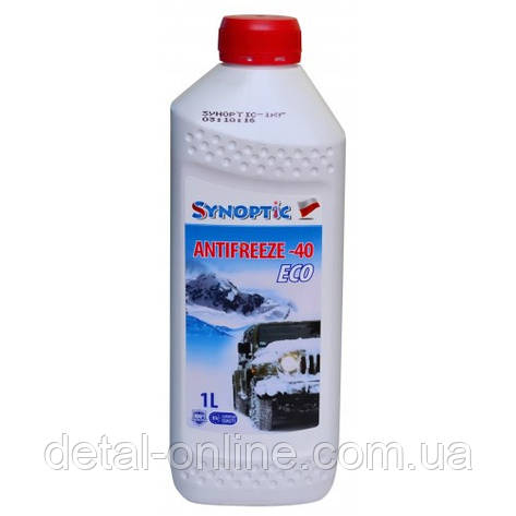 Антифриз Synoptic-40 Eco (-30) каністра п/є 1л (1кг) зелений, фото 1
