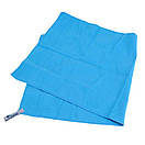 Рушник туристичний з мікрофібри для спорту Bluefield 70х30 см синій, фото 6