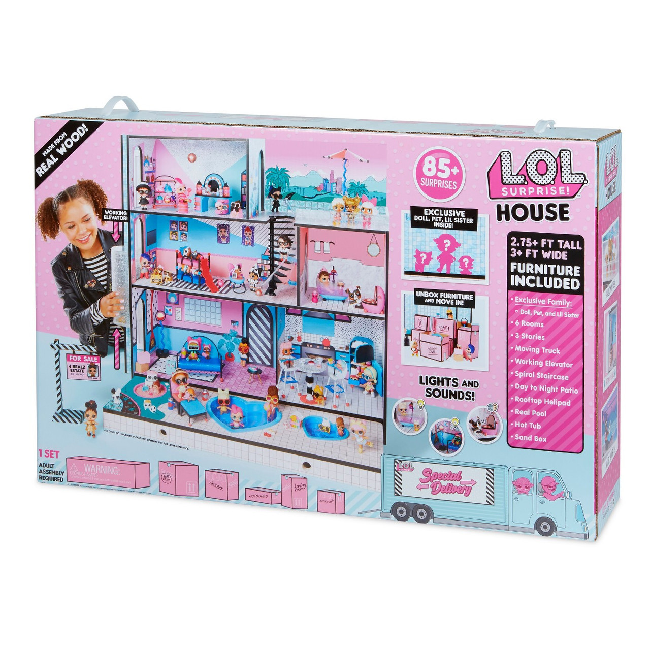 Будинок для ляльок лол у кредит Модний особняк L.O.L Surprise House Ляльковий будиночок L.O.L. Surprise