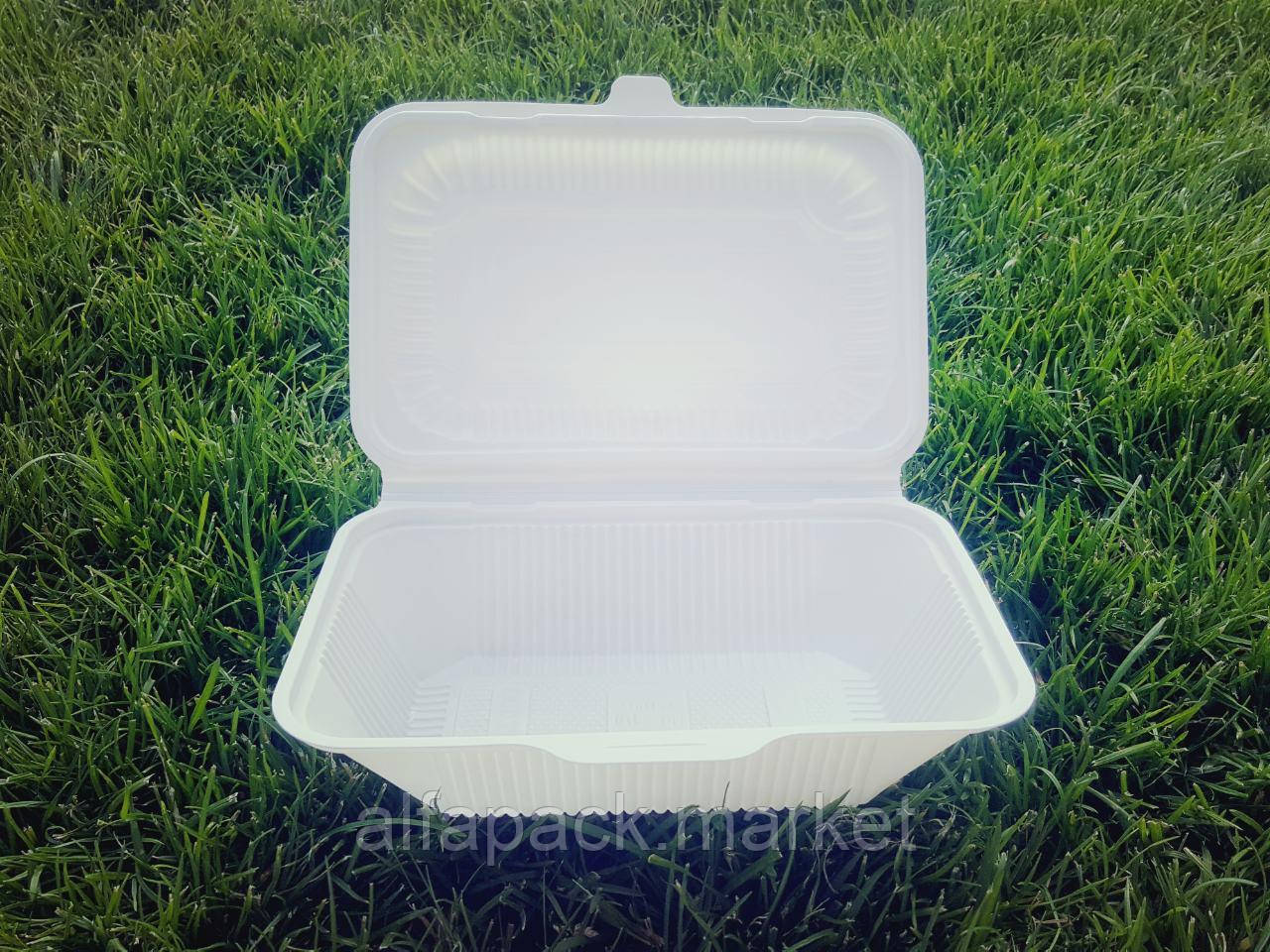 Ланчбокс глибокий (з кукурудзяного крохмалю) (100 шт. у пакованні) 060800016