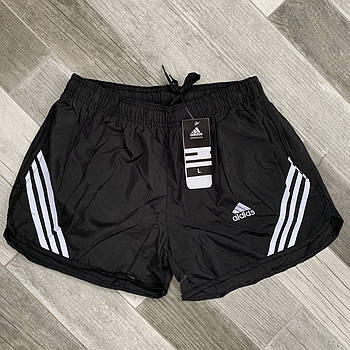 Шорти чоловічі спортивні Adidas, розміри M-3XL, чорні, 8811