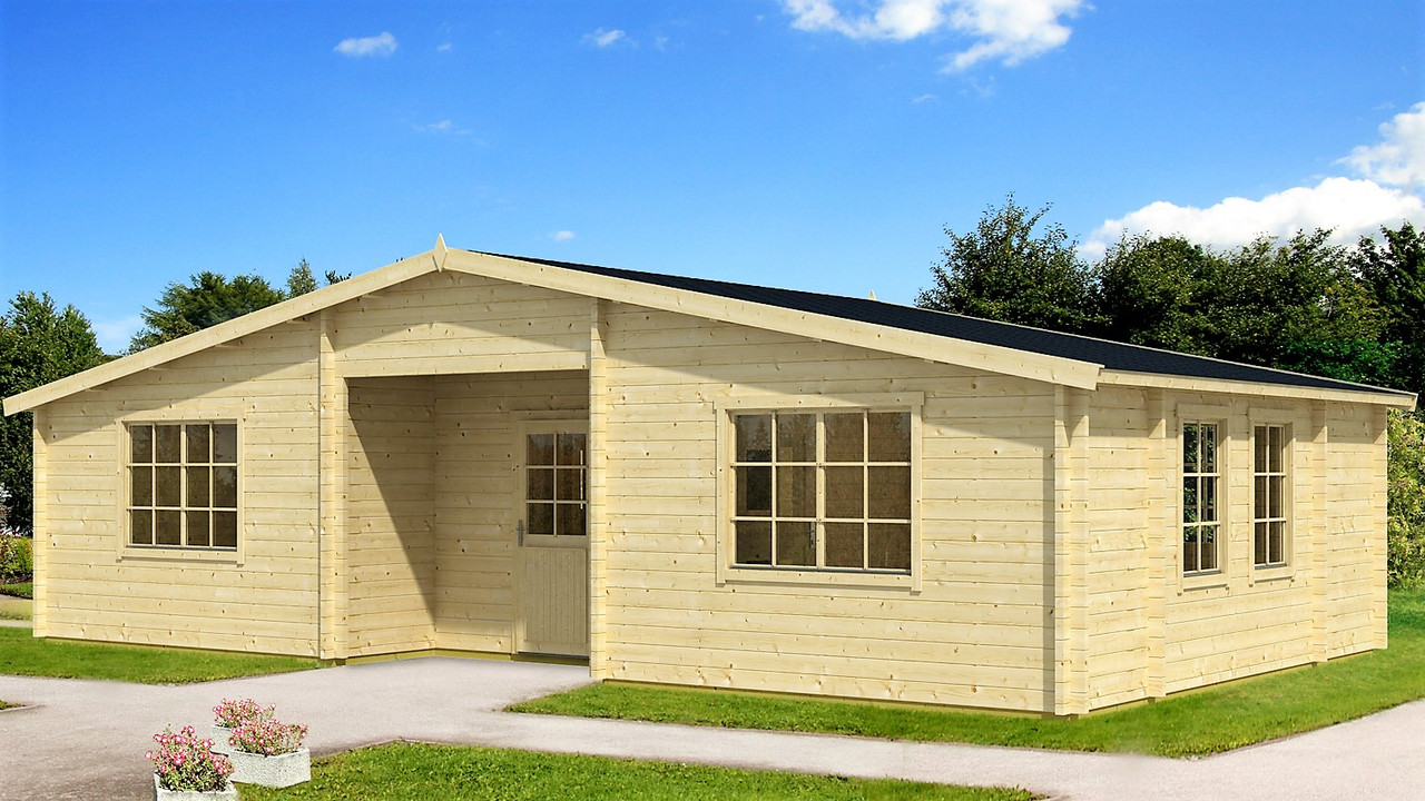 Будинок дерев'яний із профільованого бруса 10.5х6м від виробника Thermowood Production Ukraine