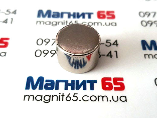 Неодимовый магнит диск D15*H10 сила сцепления 8 кг. - фото 3 - id-p393869412