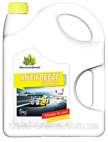 Антифриз GreenCool GC4010 4,2L (жовтий) 5кг (6580), фото 1