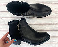 Короткие ботинки женские кожа с замшей размеры 36.40