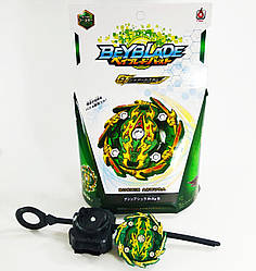 Бейблейд Бушин Ашура B135 зелений із золотим BeyBlade Bushin Ashura