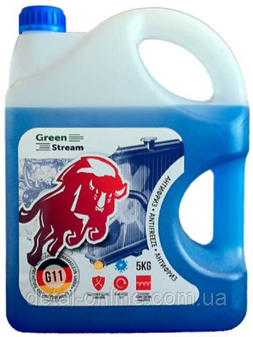 Антифриз ANTIFREEZE GreenStream G11 Blue 5кг 4,2L (синій), фото 1