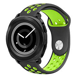 Спортивний ремінець Primo Perfor Sport для годинника Samsung Sport Gear SM-R600 - Black&Green