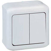 ΠΠΈΠΌΠΈΠΊΠ°Ρ 2-ΠΊΠ»Π°Π²ΡΡΠ½ΠΈΠΉ IP44 Π±ΡΠ»ΠΈΠΉ 782362 Legrand Quteo Forix