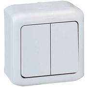 ΠΠΈΠΌΠΈΠΊΠ°Ρ 2-ΠΊΠ»Π°Π²ΡΡΠ½ΠΈΠΉ IP44 ΡΡΡΠΈΠΉ 782382 Legrand Quteo Forix