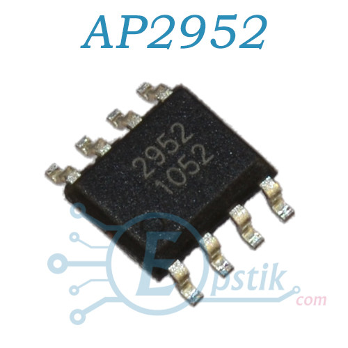 AP2952, синхронний перетворювач, 4.75 — 18 В 2 А, SOP8