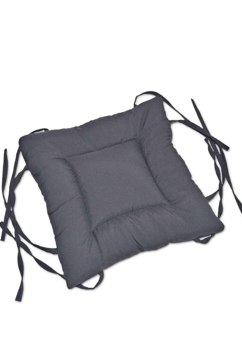 Подушка для стільця DavLu 35х35 см темно-сіра (P-501)