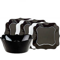Столовый сервиз Luminarc Authentic Black&White на 19 предметов с черно - белыми тарелками