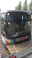 Производство и замена лобового стекла триплекс на автобусе Van Hool T815CL Integral  в Никополе (Украина). 5