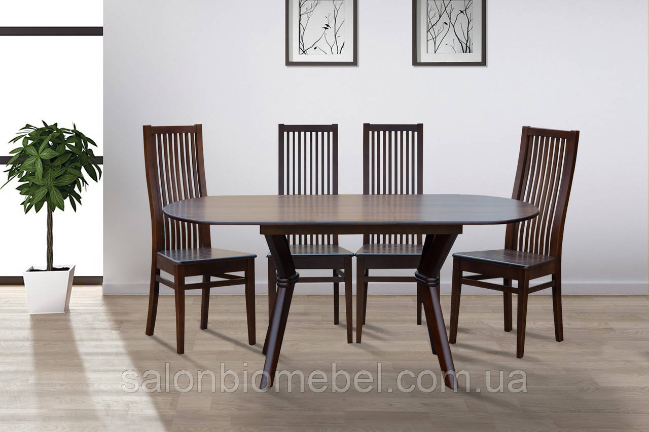 Стіл обідній Брайтон (Темний горіх), фото 1