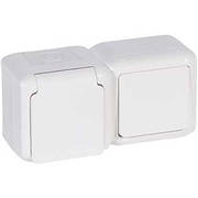 ΠΠΈΠΌΠΈΠΊΠ°Ρ+ΡΠΎΠ·Π΅ΡΠΊΠ° 2Π+Π Π· ΡΡΠΎΡΠΊΠ°ΠΌΠΈ IP44 ΠΡΠ»ΠΈΠΉ 782371 Legrand Quteo Forix