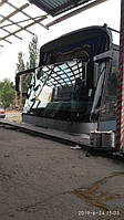 Производство и замена лобового стекла триплекс на автобусе Neoplan 316 в Никополе (Украина). 5