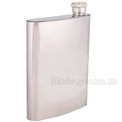 Фляжка глянсова 8 oz з нержавіючої сталі