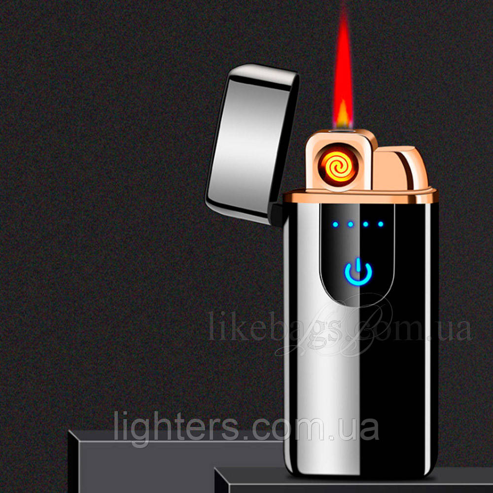 Електронна запальничка USB та газова два режими полум'я "PARBURY" у подарунковій упаковці LG-365B