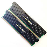Комплект оперативної пам'яті Corsair Vengeance DDR3 8Gb (2x4Gb) 1600MHz PC3-12800U CL9 (CML8GX3M2A1600C9) Б/В
