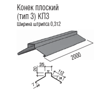 Планка ковзана напівкругла.0.5 мм. РЕ 25 мк - Термастил., фото 2