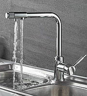 Змішувач з підключенням фільтрованої води 2 в 1 Lamber 40580 Хром