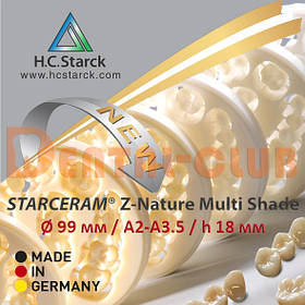 Цирконієвиий диск STARCERAM® Z-Nature Multi Shade 18, A2-A3.5