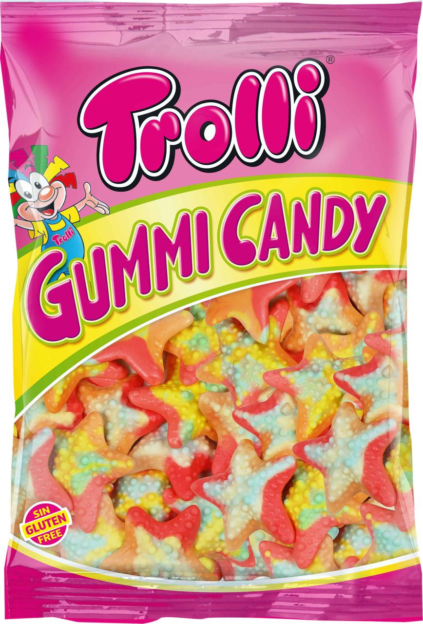 Морська зірка жувальні цукерки троллі Trolli 1 кг пакет