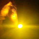 Жовті врізні світлодіоди (Орлине око 23 мм), корпус чорний — LED DRL ДХО підсвітка салону, фото 4