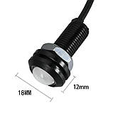 Жовті врізні світлодіоди (Орлине око 23 мм), корпус чорний — LED DRL ДХО підсвітка салону, фото 2