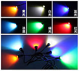 Жовті врізні світлодіоди (Орлине око 23мм.), корпус срібло - LED DRL ДХО підсвічування салону, фото 5