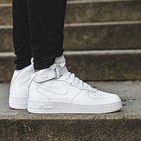 Кроссовки белые Nike Air Force High White