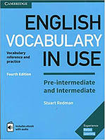 Книга English Vocabulary in Use Fourth Edition Pre-Intermediate and Intermediate with eBook and answer key