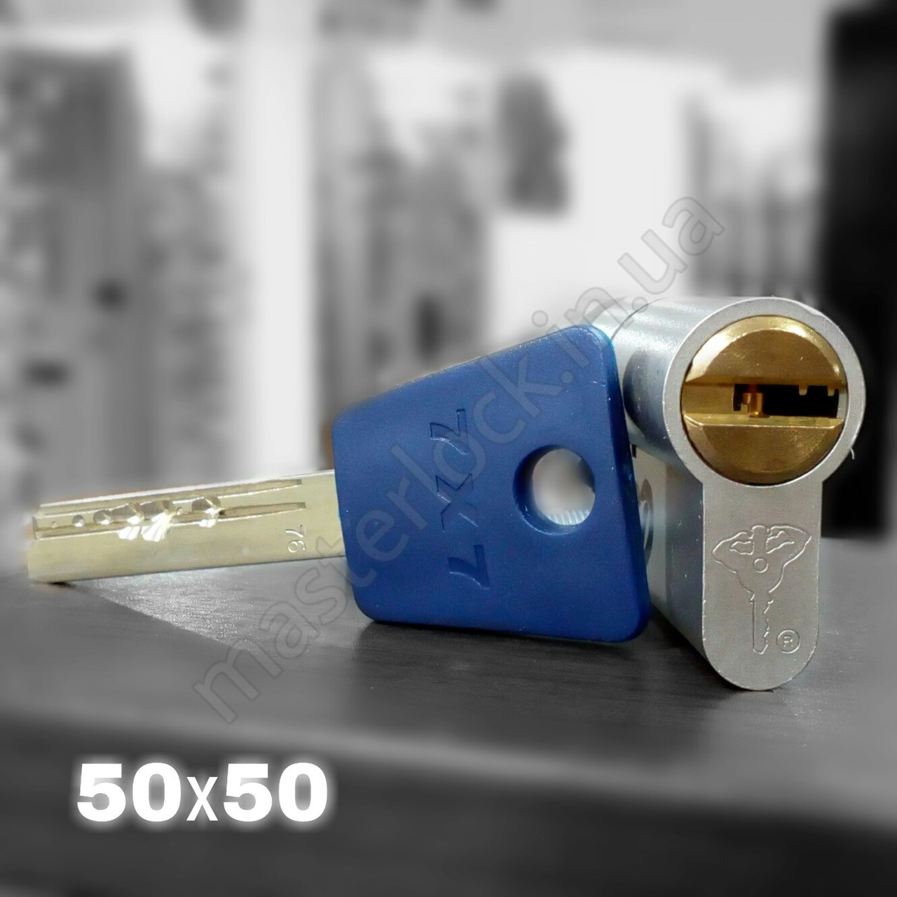 Циліндр MUL-T-LOCK INTEGRATOR 50-50 ключ-ключ 100 мм (ключі-тумблер)