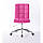 Перукарське крісло на пневматиці HR7009K хром підстава, малиновий, фото 2