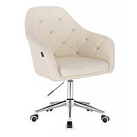 Парикмахерское кресло Hrove Form HR830K кожзам хромированное основание, кремовый