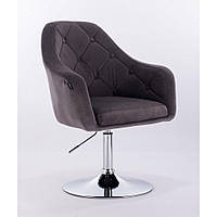 Перукарське крісло на пневматиці HR831 графіт