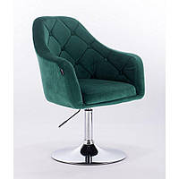 Перукарське крісло на пневматиці HR831 зелений