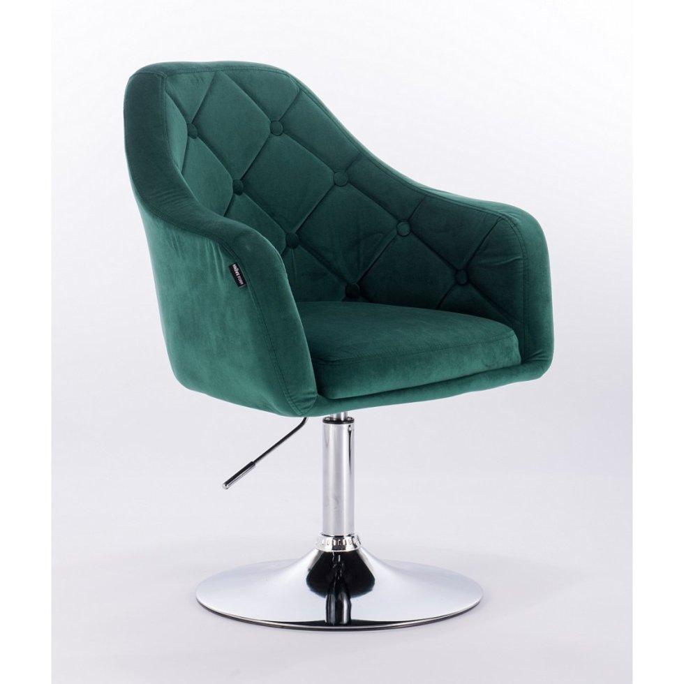 Перукарське крісло на пневматиці HR831 зелений, фото 1