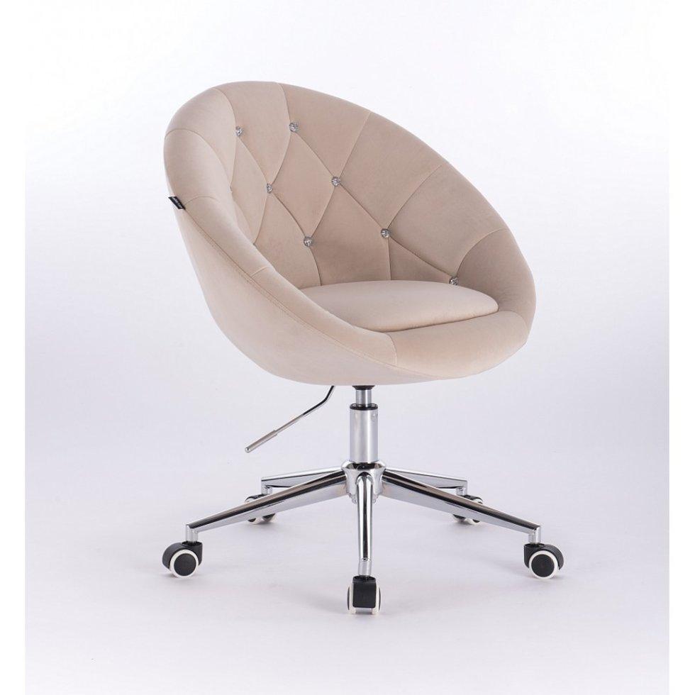 Перукарське крісло на пневматиці HR8516CK кремовий, фото 1