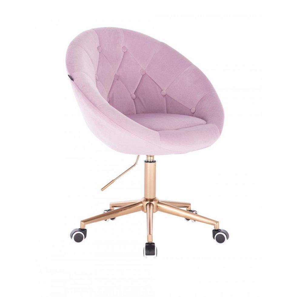 Перукарське крісло на пневматиці HR8516K золоте підстава, верестій, фото 1