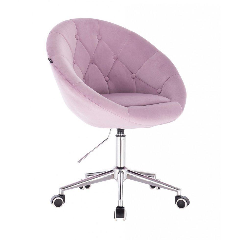 Перукарське крісло на пневматиці HR8516K хромоване підстава, верестій, фото 1